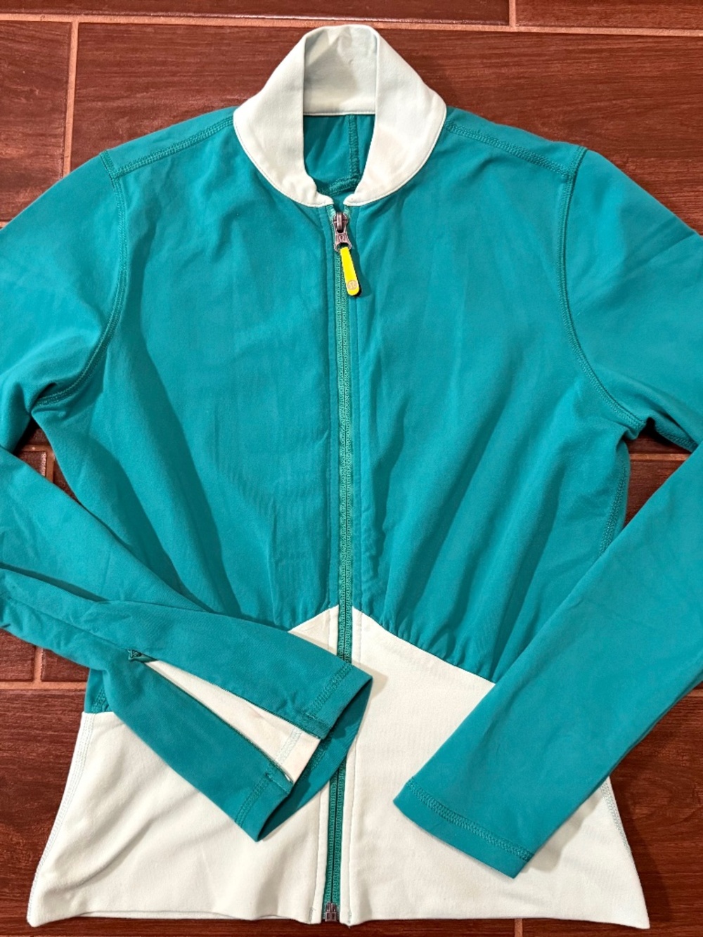 Vintage lululemon Made in Canada Track Jacket | Size 4 | Early 2000s | Teal/Aqua
